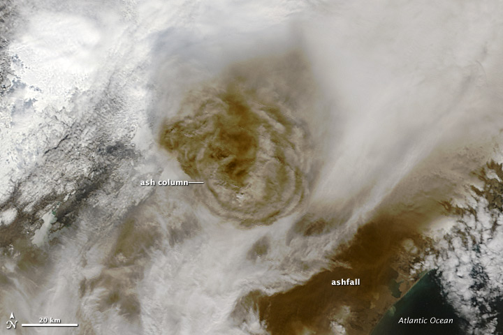 Grímsvötn Modis Natural-Color Image (NASA, 2011)