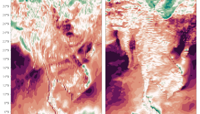 Have you ever seen a weather forecast map that looked like it was wearing a striped sweater?