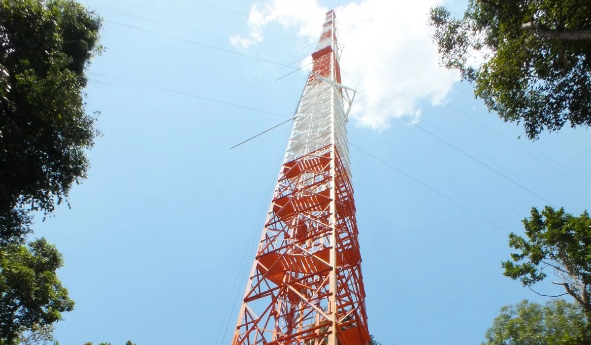 Sky-scraping Biogeoscience at 325m above the Amazonian rainforest