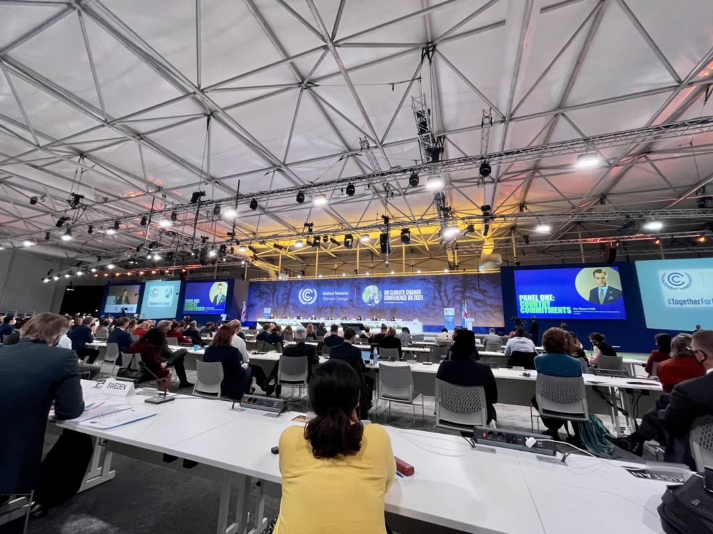 COP26 plenary room