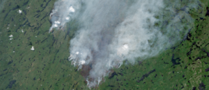 July 2021 Saskatchewan fires captured by Sentinel Hub (Copernicus).