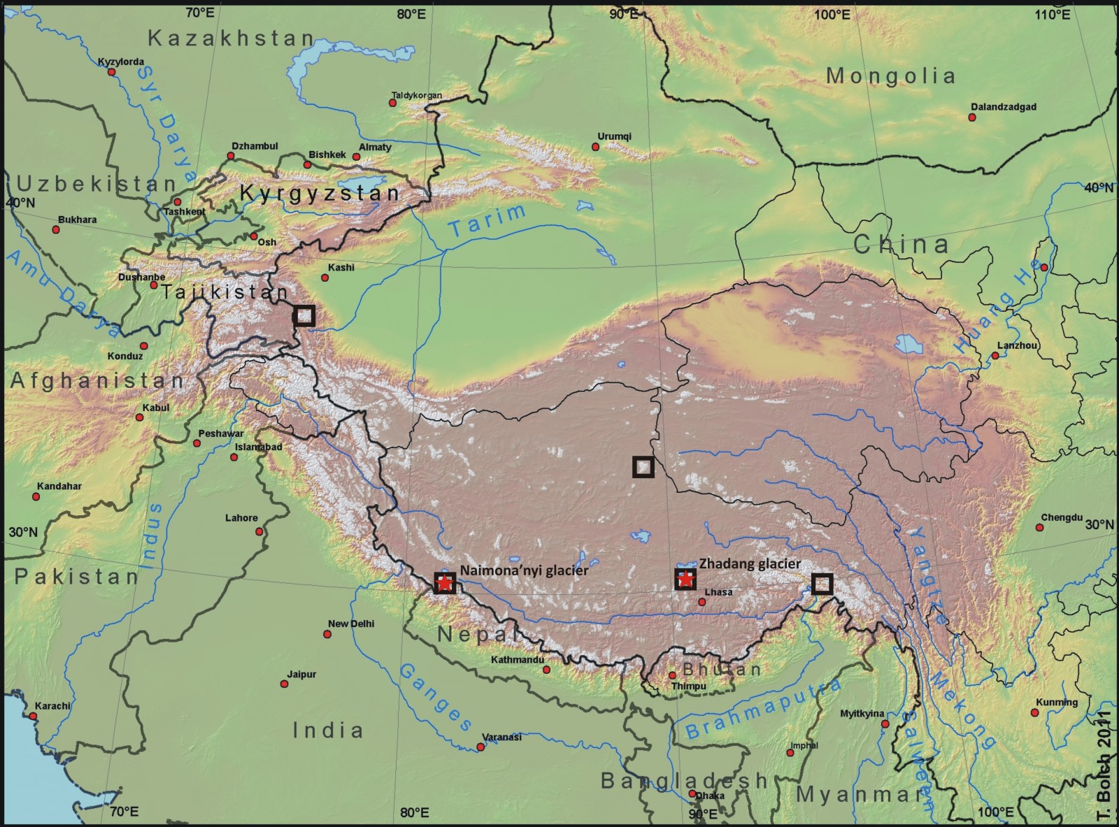 Tibetan Plateau On World Map - United States Map