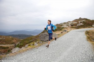 Erlend, the Northern runner, in the Norwegian mountains. (credit : Varegg Fleridrett.)