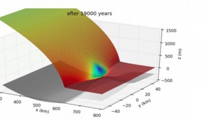 Image of the week : formation of an ice rise