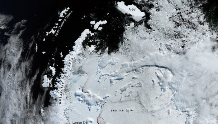Climate Change & Cryosphere – A brief history of A68, the world’s largest iceberg