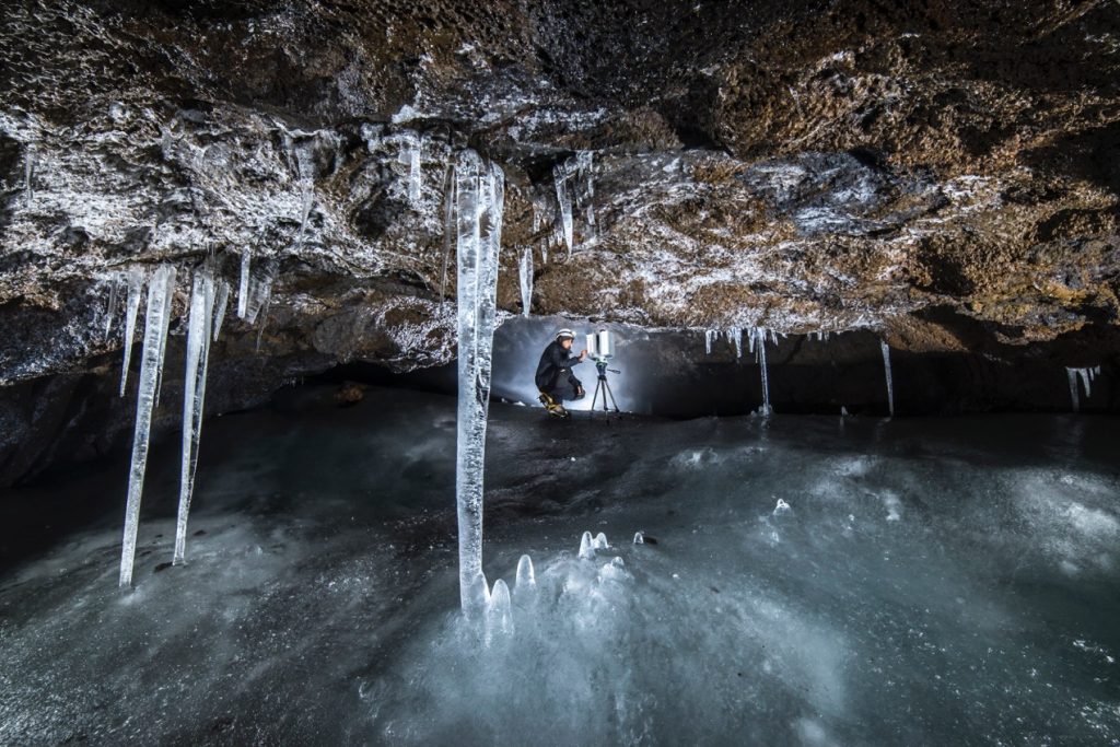 Image of the Week —  Looking for ice inside a volcano !