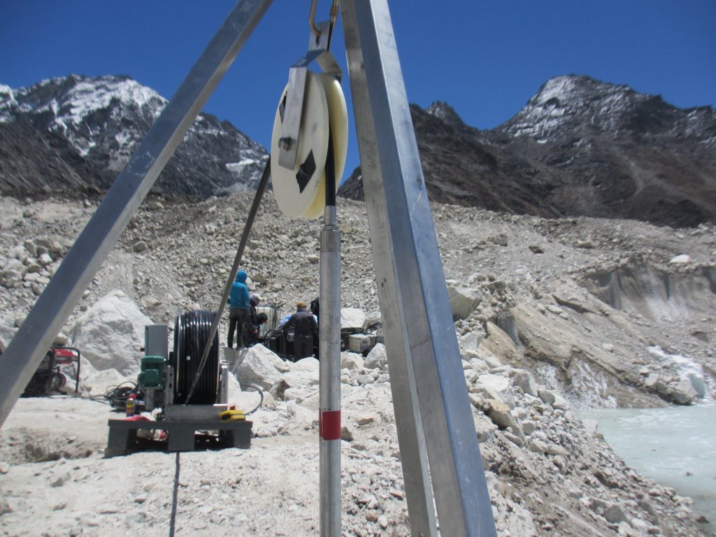 Image of the Week – Drilling into a Himalayan glacier