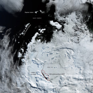 Climate Change & Cryosphere – A brief history of A68, the world’s largest iceberg