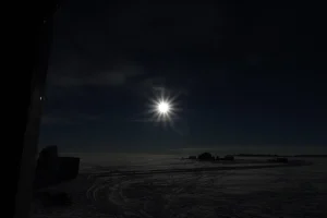 Lights out: cryosphere instruments perfectly placed to study solar eclipse