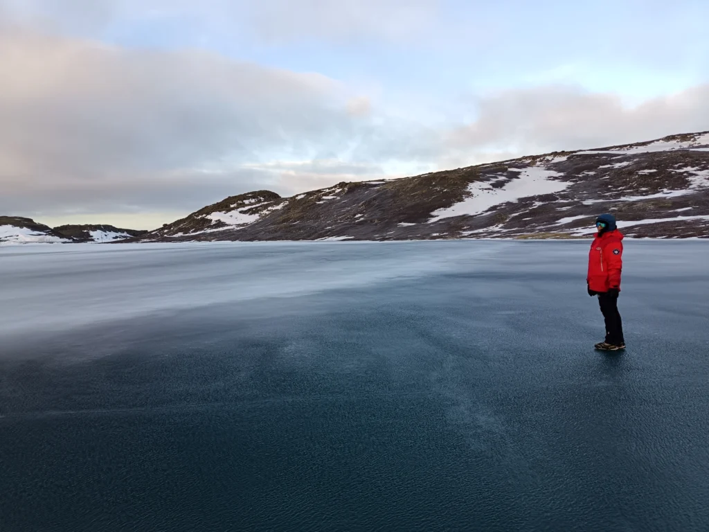 Walking on ice: a multi-perspective view on lake ice