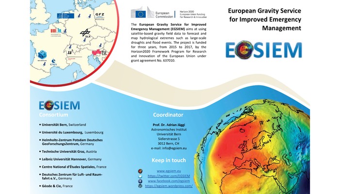 EGSIEM wants to use GRACE gravity field data for operational flooding and drought management