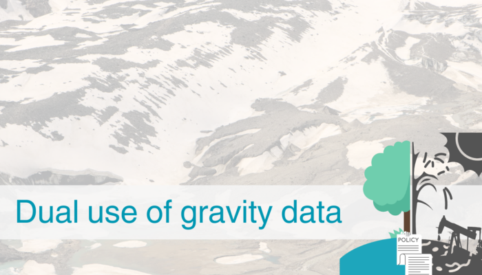 Dual use of gravity data