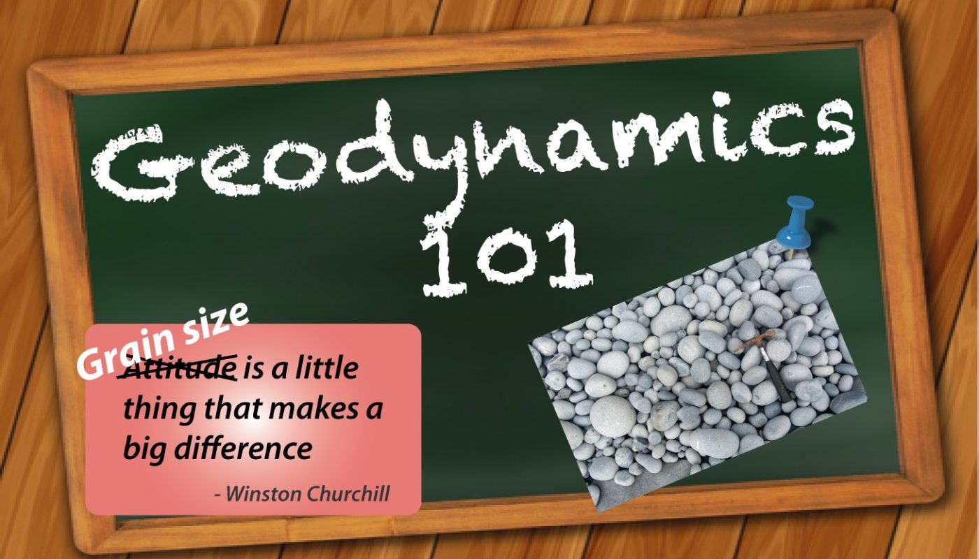 Geodynamics | On the influence of grain size in numerical modelling