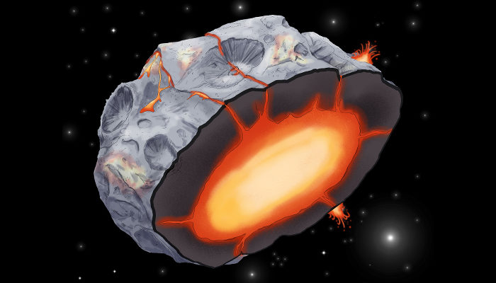 Metallic asteroid