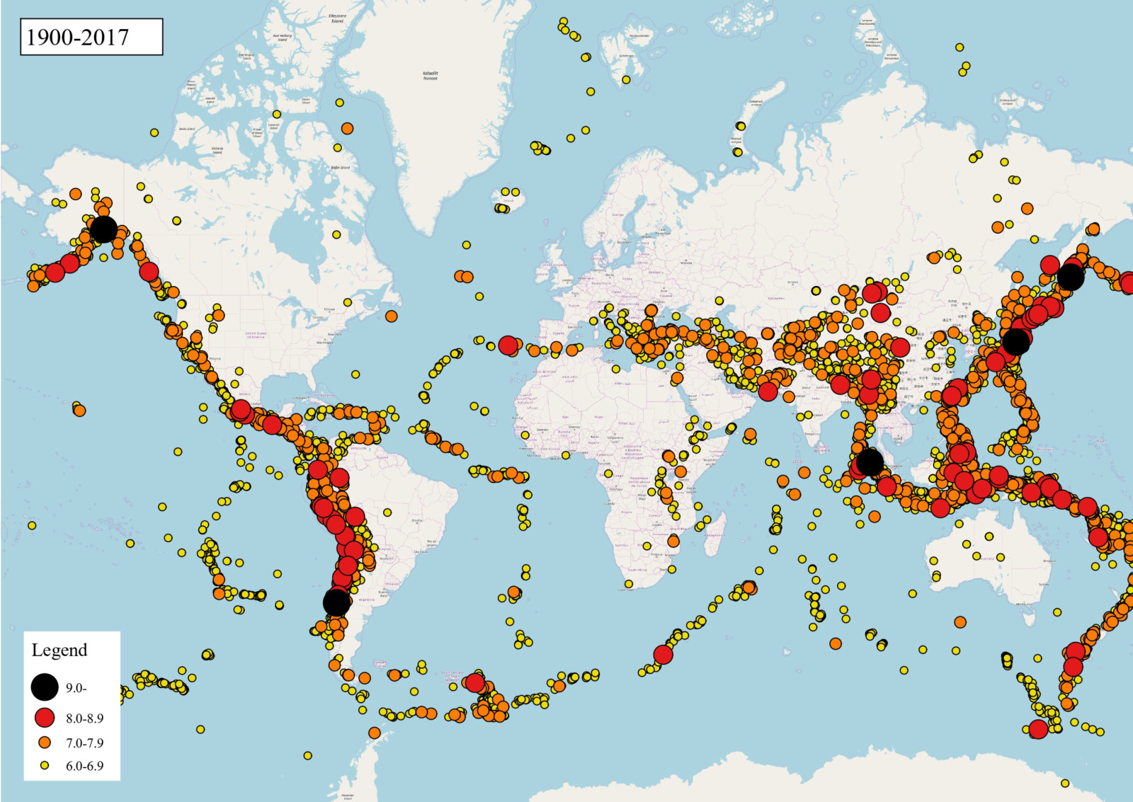Earthquake Map Worldwide