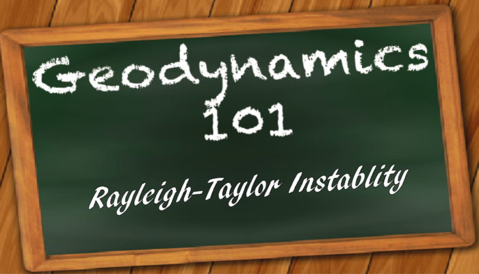 Rayleigh-Taylor instability in geodynamics