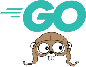 The Go language (top) and it's mascot Gopher (bottom).