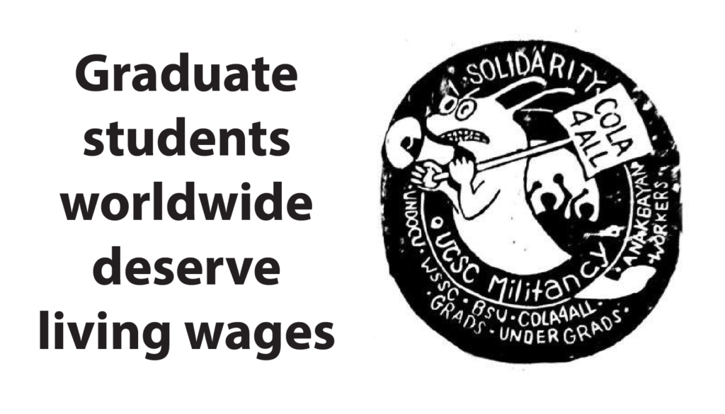 Graduate students worldwide deserve living wages