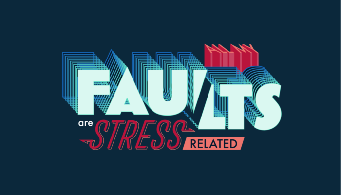 Artwork reading "All my faults are stress related"