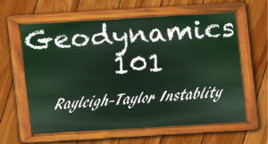 Rayleigh-Taylor instability in geodynamics
