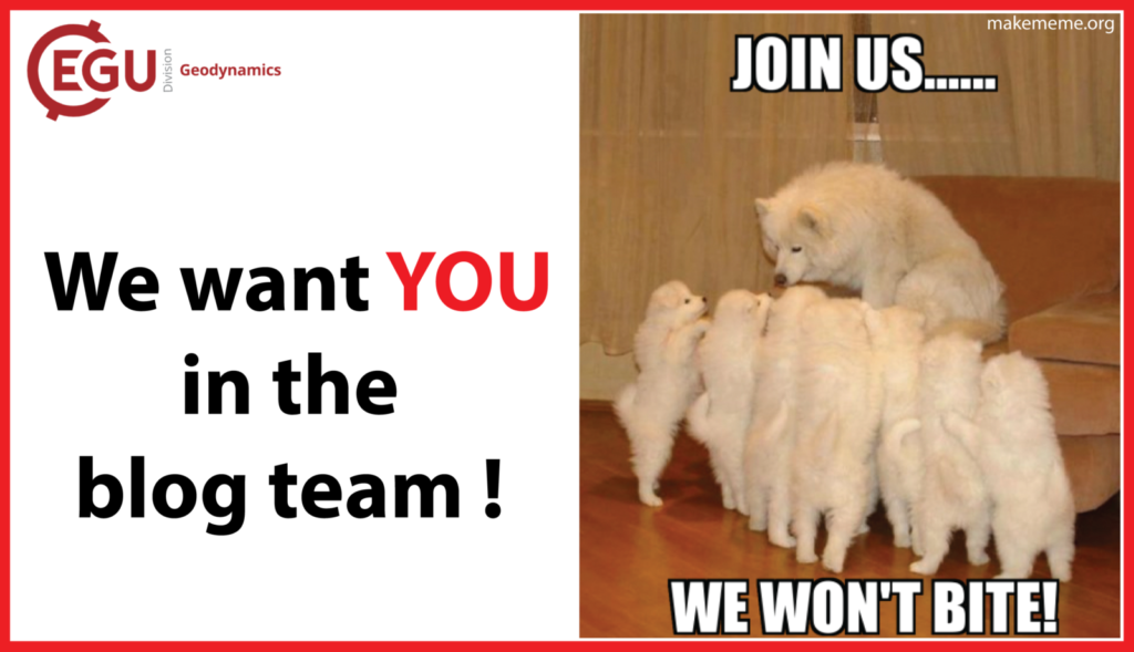 Join the EGU GD Blog Team!