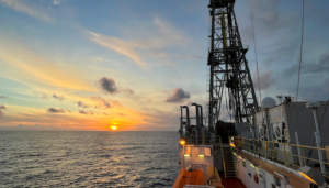View aboard the JOIDES Resolution