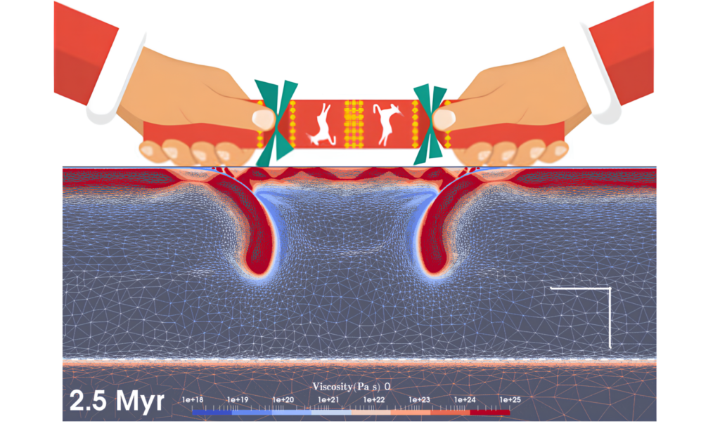Dual inward dipping subduction: A Christmas Cracker Model