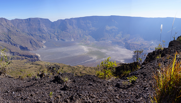 Panorama Mount Tambora caldera