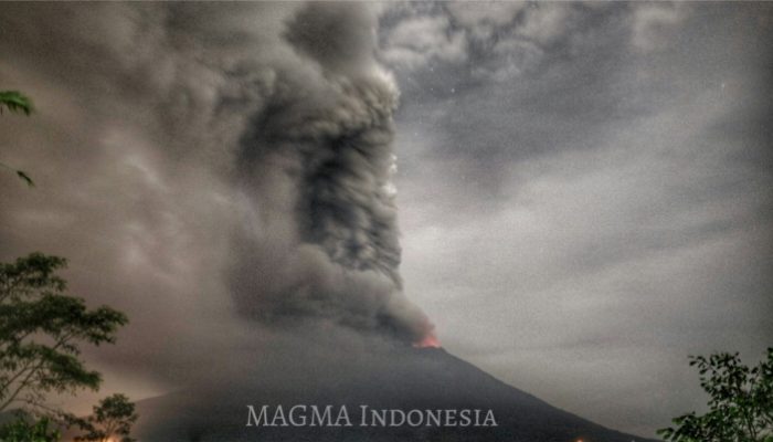 Update on the Agung volcanic eruption in Indonesia