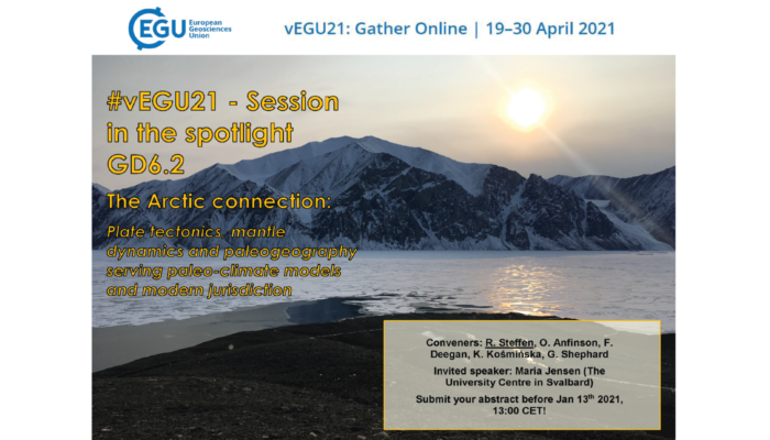 #vEGU21 – Session in the Spotlight: The Arctic connection – plate tectonics, mantle dynamics and paleogeography serving paleo-climate models and modern jurisdiction