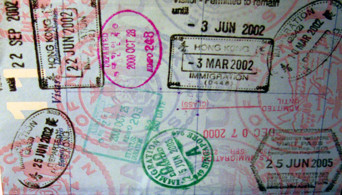 My collection of passport stamps - from hjl at https://www.flickr.com/photos/hjl/101443399