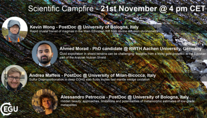 EGU GMPV ECS Campfires – Thursday November 21st @ 4pm CET