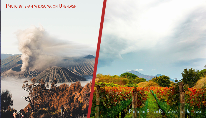 Volcano and Wine pt1 frontpage