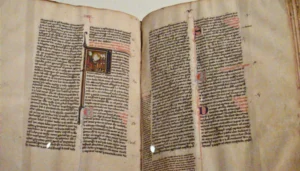 Photo of a medieval medical manuscript translated from Arabic in the 2nd half of the 13th Century.
