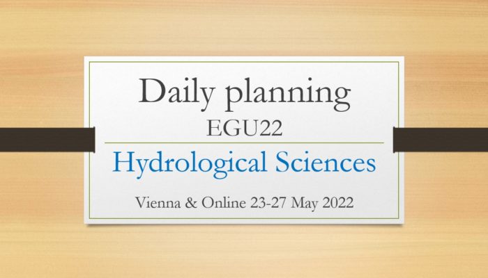 A lot (but never too much) of hydrology at EGU22