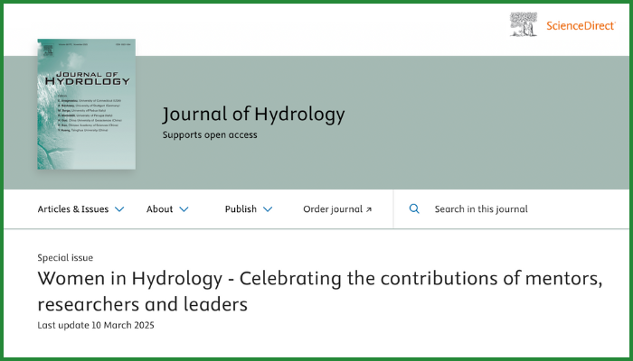Women in Hydrology – The Story of a Special Issue