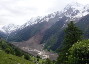 The Blatten landslide in Switzerland