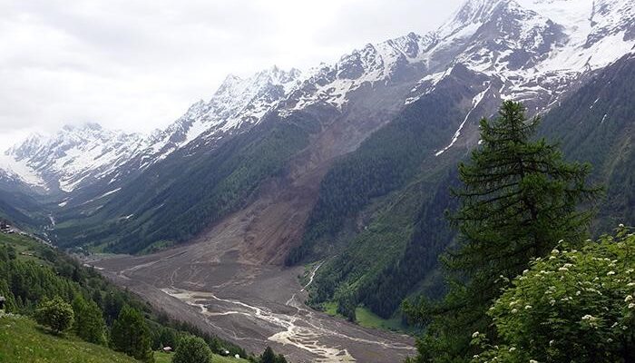 The Blatten landslide in Switzerland