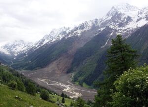 The Blatten landslide in Switzerland
