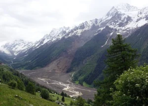 The Blatten landslide in Switzerland