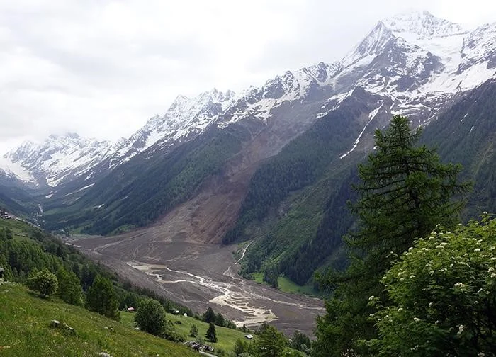 The Blatten landslide in Switzerland
