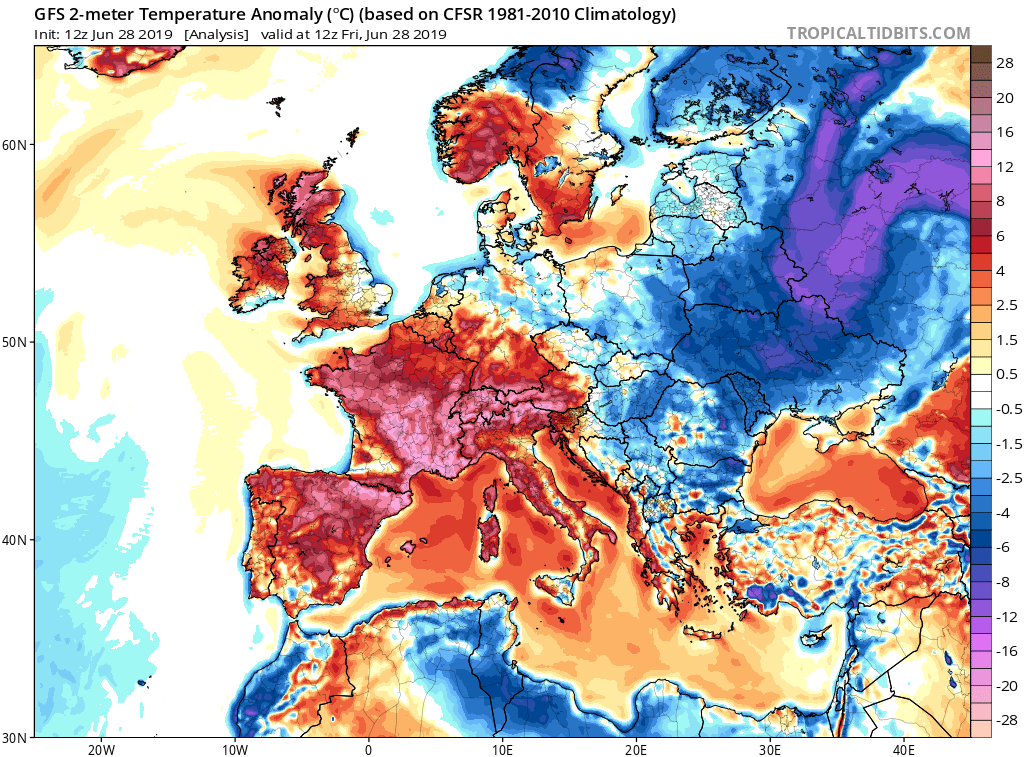 June Heatwave 2019: can we attribute the event to anthropogenic emission?