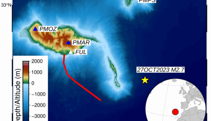 What Distributed Acoustic Sensing (DAS) can find in the Atlantic Ocean