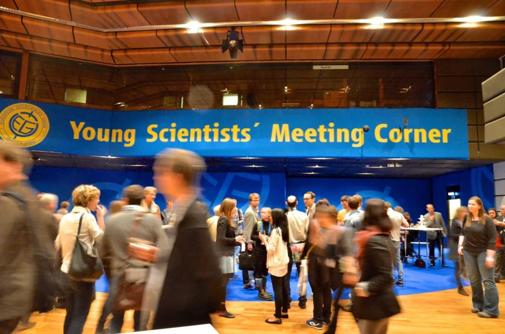 Young scientists meeting corner at EGU General Assembly