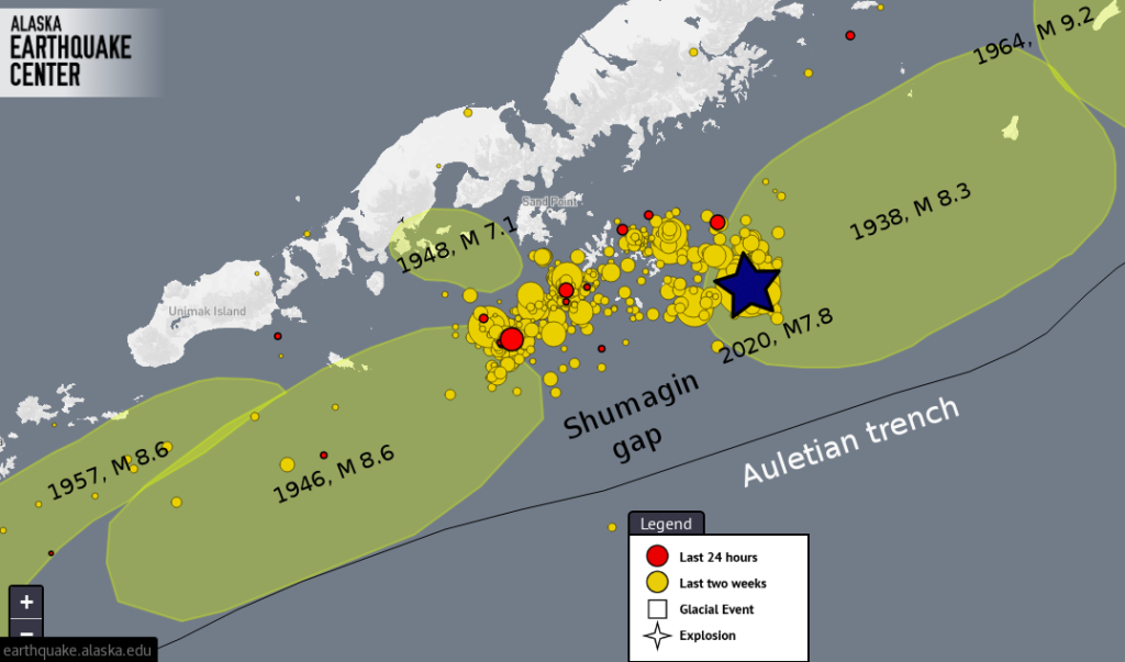 Earthquake of the month: Simeonof – Alaska M 7.8