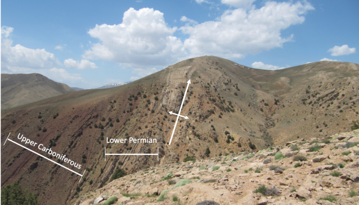 Cyclic Permian carbonates above Carboniferous contain dust deposits, Central Alborz Mountains (Iran)
