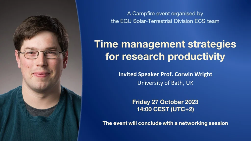 ST-ECS Networking Campfire on “Time management strategies for research productivity”