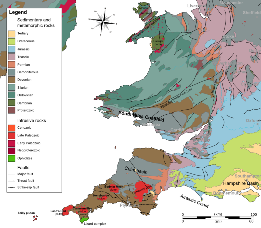 Geologic Map Wales  SW England EN 1024x895 