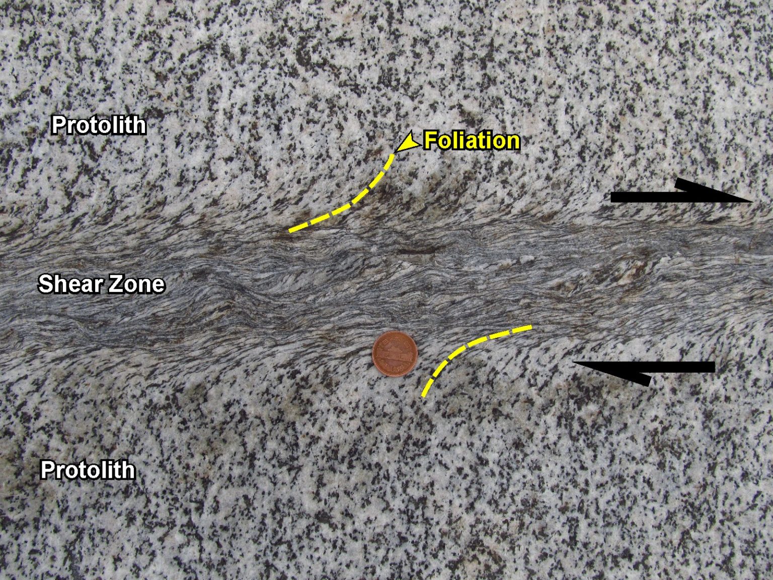 Tectonics and Structural Geology | Features from the Field: Shear Zones ...