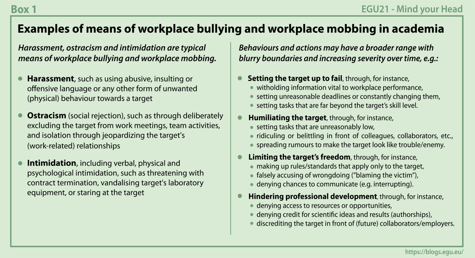 Examples Of Bullying